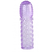 Насадка гелевая фиолетовая с точками, шипами и наплывами - 13,5 см. - Toyfa Basic - в Орле купить с доставкой Насадка гелевая фиолетовая с точками, шипами и наплывами - 13,5 см. - Toyfa Basic - в Орле купить с доставкой