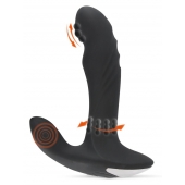 Черный вибромассажер простаты с функцией римминга Plug with Perineum Stimulator - 16,6 см. - Orion - в Орле купить с доставкой