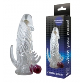 Закрытая прозрачная вибронасадка на пенис Crystal Sleeve Vibe - Erowoman-Eroman - в Орле купить с доставкой