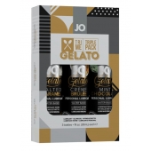 Подарочный набор вкусовых лубрикантов Tri-Me Triple Pack Gelato - System JO - купить с доставкой в Орле