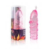 Закрытая рельефная насадка Crystal sleeve snakes в виде змеи с усиками - 14 см. - Erowoman-Eroman - в Орле купить с доставкой
