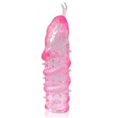 Закрытая рельефная насадка Crystal sleeve snakes в виде змеи с усиками - 14 см. - Erowoman-Eroman - в Орле купить с доставкой