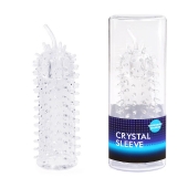 Закрытая рельефная насадка Crystal sleeve с усиками - 12 см. - Erowoman-Eroman - в Орле купить с доставкой