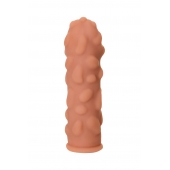 Телесная реалистичная насадка KOKOS Extreme Sleeve 11 с дополнительной стимуляцией - 12,7 см. - KOKOS - в Орле купить с доставкой