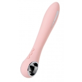 Розовый силиконовый вибратор с электростимуляцией GALVANI VIBE - 21 см. - ToyFa - купить с доставкой в Орле