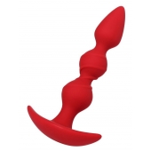Красная силиконовая анальная втулка Trio - 16 см. - ToyFa в Орле Красная силиконовая анальная втулка Trio - 16 см. - ToyFa