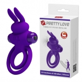 Фиолетовое эрекционное кольцо с вибростимуляцией клитора Vibrant Penis Ring III - Baile - в Орле купить с доставкой