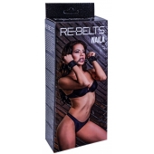 Черные кожаные наручники Naila - Rebelts - купить с доставкой в Орле