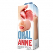 Телесный мастурбатор-ротик с язычком Oral Anne - Blush Novelties - в Орле купить с доставкой