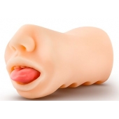 Телесный мастурбатор-ротик с язычком Oral Anne - Blush Novelties - в Орле купить с доставкой