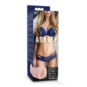 Телесный мастурбатор-вагина с вибропулей Ashley - Blush Novelties - в Орле купить с доставкой