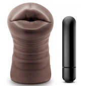 Коричневый мастурбатор-ротик Heather - Blush Novelties - в Орле купить с доставкой