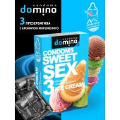 Презервативы для орального секса DOMINO Sweet Sex с ароматом мороженого - 3 шт. - Domino - купить с доставкой в Орле