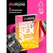 Презервативы для орального секса DOMINO Sweet Sex с ароматом манго - 3 шт. - Domino - купить с доставкой в Орле