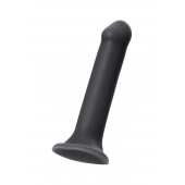 Черный фаллос на присоске Silicone Bendable Dildo XL - 20 см. - Strap-on-me - купить с доставкой в Орле