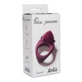 Бордовое эрекционное виброкольцо Pure Passion Sunset - Lola Games - в Орле купить с доставкой