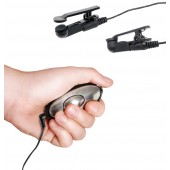 Черные электрические зажимы для сосков Shock Therapy Nipple Clamps - Pipedream - купить с доставкой в Орле