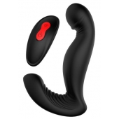 Черный вибромассажер простаты SWIRLING P-PLEASER - Dream Toys - в Орле купить с доставкой