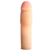 Телесная насадка-удлинитель на пенис PERFORMANCE 1.5INCH COCK XTENDER - 16 см. - Blush Novelties - в Орле купить с доставкой
