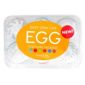 Набор из 6 мастурбаторов Tenga EGG Easy Beat с различным рельефом - Tenga - в Орле купить с доставкой