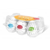 Набор из 6 мастурбаторов Tenga EGG Easy Beat с различным рельефом - Tenga - в Орле купить с доставкой