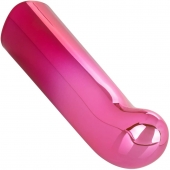 Розовый изогнутый мини-вибромассажер Glam G Vibe - 12 см. - California Exotic Novelties