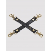 Черный фиксатор для манжет Bound to You Faux Leather Hogtie - Fifty Shades of Grey - купить с доставкой в Орле