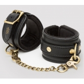 Черные наручники Bound to You Faux Leather Wrist Cuffs - Fifty Shades of Grey - купить с доставкой в Орле
