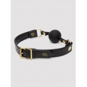 Черный кляп-шар Bound to You Faux Leather Ball Gag - Fifty Shades of Grey - купить с доставкой в Орле