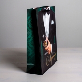 Бумажный пакет «Лучшему!» - 23 х 27 см. - Сима-Ленд - купить с доставкой в Орле