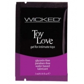 Лубрикант на водной основе для использования с игрушками WICKED Toy Love - 3 мл. - Wicked - купить с доставкой в Орле