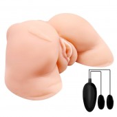 Телесная вибровагина Julie с 2 рабочими отверстиями - Baile - в Орле купить с доставкой