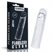 Прозрачная насадка-удлинитель Flawless Clear Penis Sleeve Add 1 - 15,5 см. - Lovetoy - в Орле купить с доставкой