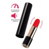 Красный мини-вибратор в виде помады Merlo - 10,5 см. - ToyFa в Орле Красный мини-вибратор в виде помады Merlo - 10,5 см. - ToyFa