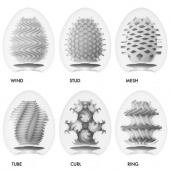Набор из 6 мастурбаторов Tenga EGG IV с различным рельефом - Tenga - в Орле купить с доставкой