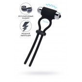 Черное эрекционное лассо на пенис Jat - A-toys - в Орле купить с доставкой