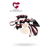 Черно-красный бондажный набор Bow-tie - ToyFa - купить с доставкой в Орле