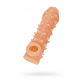 Телесная закрытая насадка с пупырышками Cock Sleeve Size M - 15,6 см. - KOKOS - в Орле купить с доставкой
