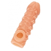 Телесная закрытая насадка с пучками шишечек Cock Sleeve Size S - 13,8 см. - KOKOS - в Орле купить с доставкой Телесная закрытая насадка с пучками шишечек Cock Sleeve Size S - 13,8 см. - KOKOS - в Орле купить с доставкой