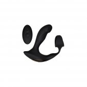 Черный вибромассажер простаты с эрекционным кольцом Strapped   Tapped - Zero Tolerance - в Орле купить с доставкой