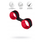 Красно-черные велюровые наручники Anonymo - ToyFa - купить с доставкой в Орле Красно-черные велюровые наручники Anonymo - ToyFa - купить с доставкой в Орле