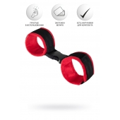 Красно-черные велюровые оковы Anonymo - ToyFa - купить с доставкой в Орле Красно-черные велюровые оковы Anonymo - ToyFa - купить с доставкой в Орле