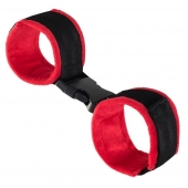 Красно-черные велюровые оковы Anonymo - ToyFa - купить с доставкой в Орле Красно-черные велюровые оковы Anonymo - ToyFa - купить с доставкой в Орле