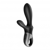 Черный анальный вибратор Heat Climax+ с функцией нагрева - 20,6 см. - Satisfyer - в Орле купить с доставкой