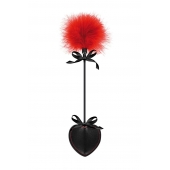 Стек с пуховкой Sweet Caress Feather Whip - 44 см. - Sweet Caress - купить с доставкой в Орле