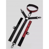 Ошейник с наручниками Reversible Faux Leather Collar and Wrist - Fifty Shades of Grey - купить с доставкой в Орле