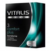 Контурные презервативы VITALIS PREMIUM comfort plus - 3 шт. - Vitalis - купить с доставкой в Орле