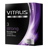Презервативы с утолщенной стенкой VITALIS PREMIUM strong - 3 шт. - Vitalis - купить с доставкой в Орле