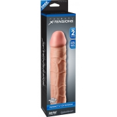 Телесная насадка Fantasy X-tensions Perfect 2  Extension - 20,3 см. - Pipedream - в Орле купить с доставкой