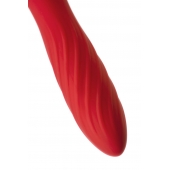 Красно-черный двусторонний вибромассажер Black Red - 21 см. - ToyFa купить в Орле с доставкой в Orgasmix.ru Красно-черный двусторонний вибромассажер Black Red - 21 см. - ToyFa